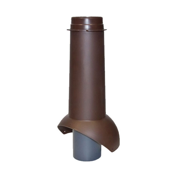 Krovent Выход канализации Pipe-VT 110 изолированный RAL 8017 Коричневый