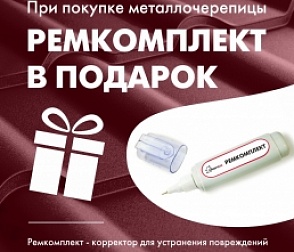 Ремкомплект в ПОДАРОК!